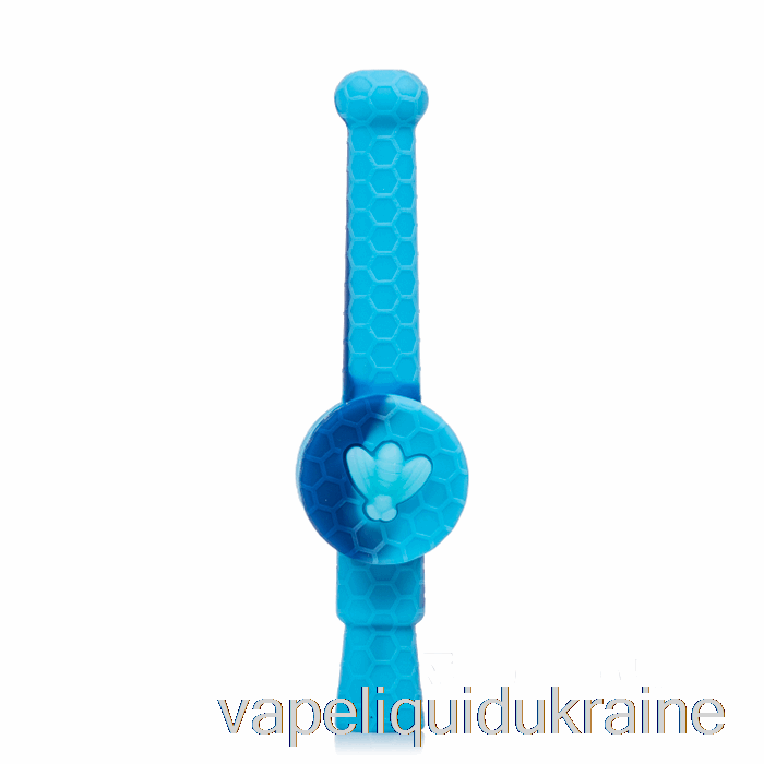 Vape Ukraine Stratus Reclaimer Honey Dipper Silicone Dab Straw Marble Blue (Baby Blue / Blue)